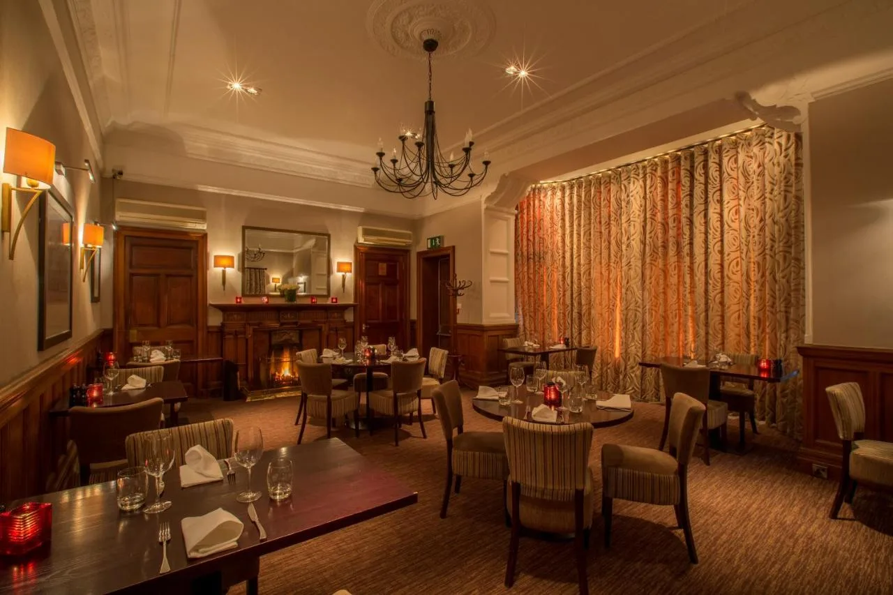Wood-panelled dining room